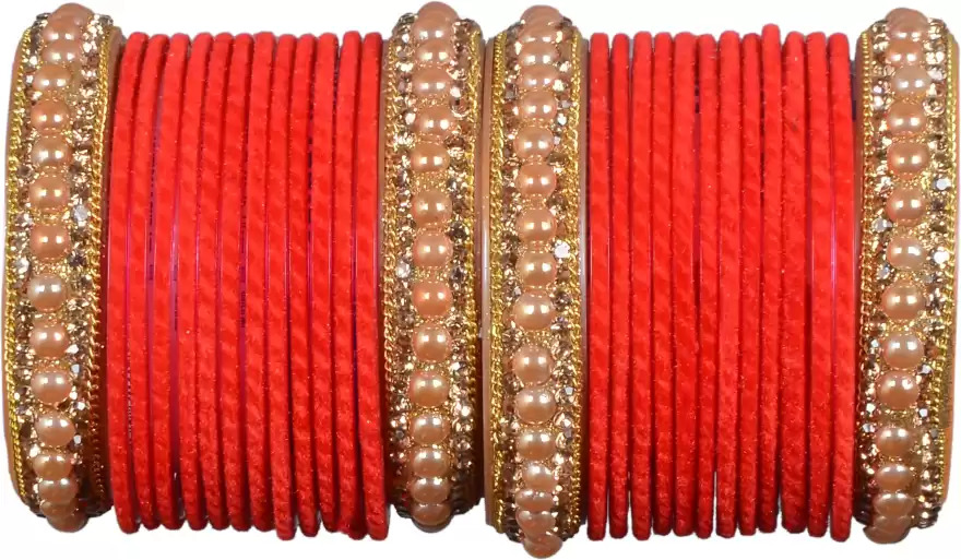 Alloy Beads Platinum Chudas - Gold-plated 20g Size 2.4 2.6 2.8 | Ideal For Wedding & Engagement Features Synthetic Diamond Brand Certification