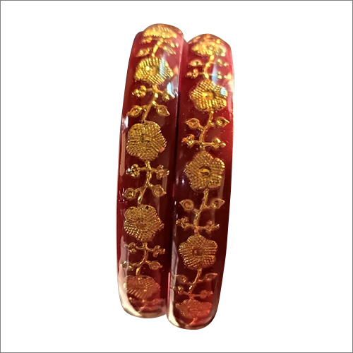 फैशन फ्लावर डिज़ाइन लैमिनेशन चूड़ियाँ
