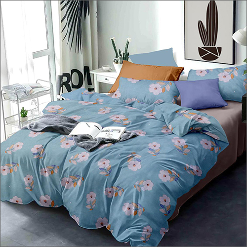 मल्टीकलर माइक्रोफाइबर प्रिंटेड बेडशीट