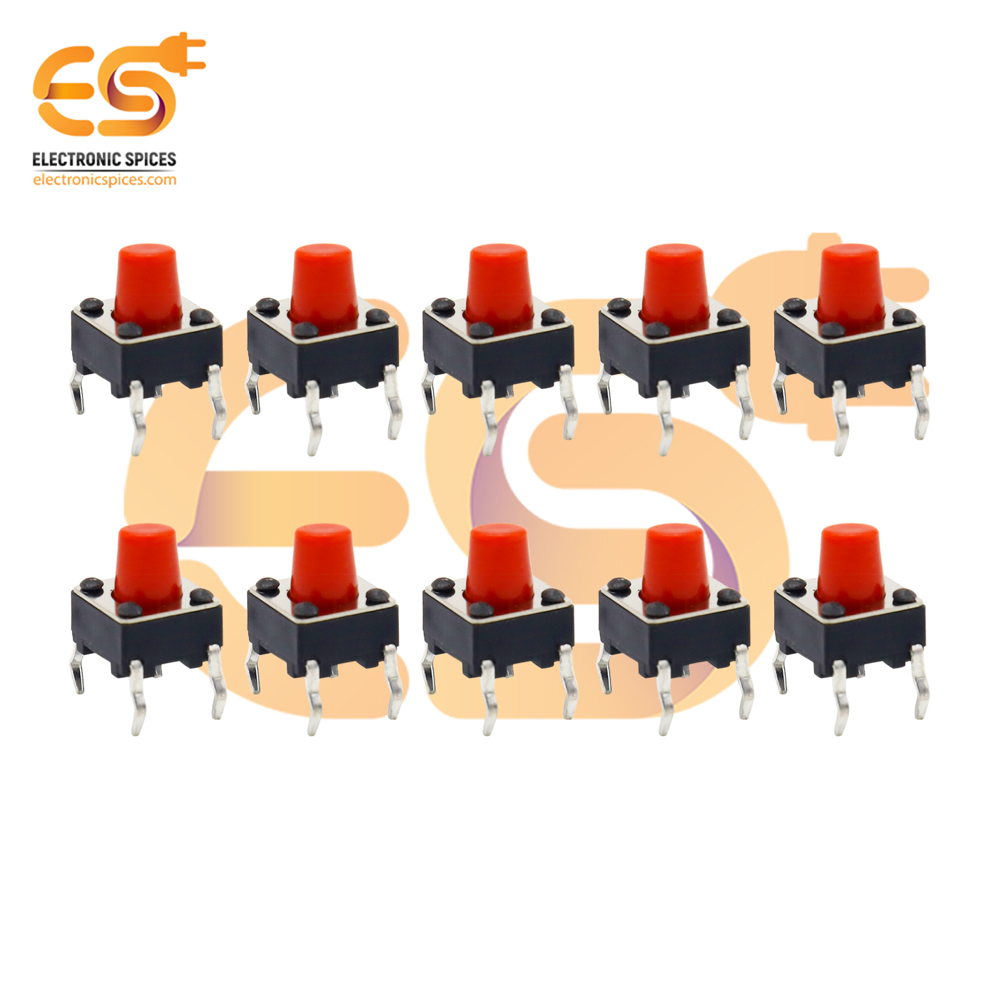 Red Color Tactile Momentary Push Button Switches