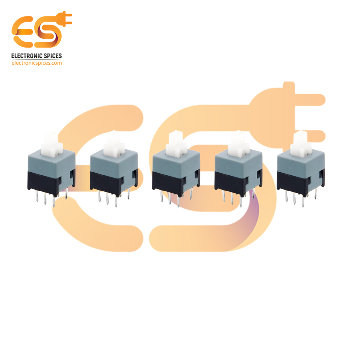 Self-lock Latching Mini Push Button On/off 6 Pin Switch