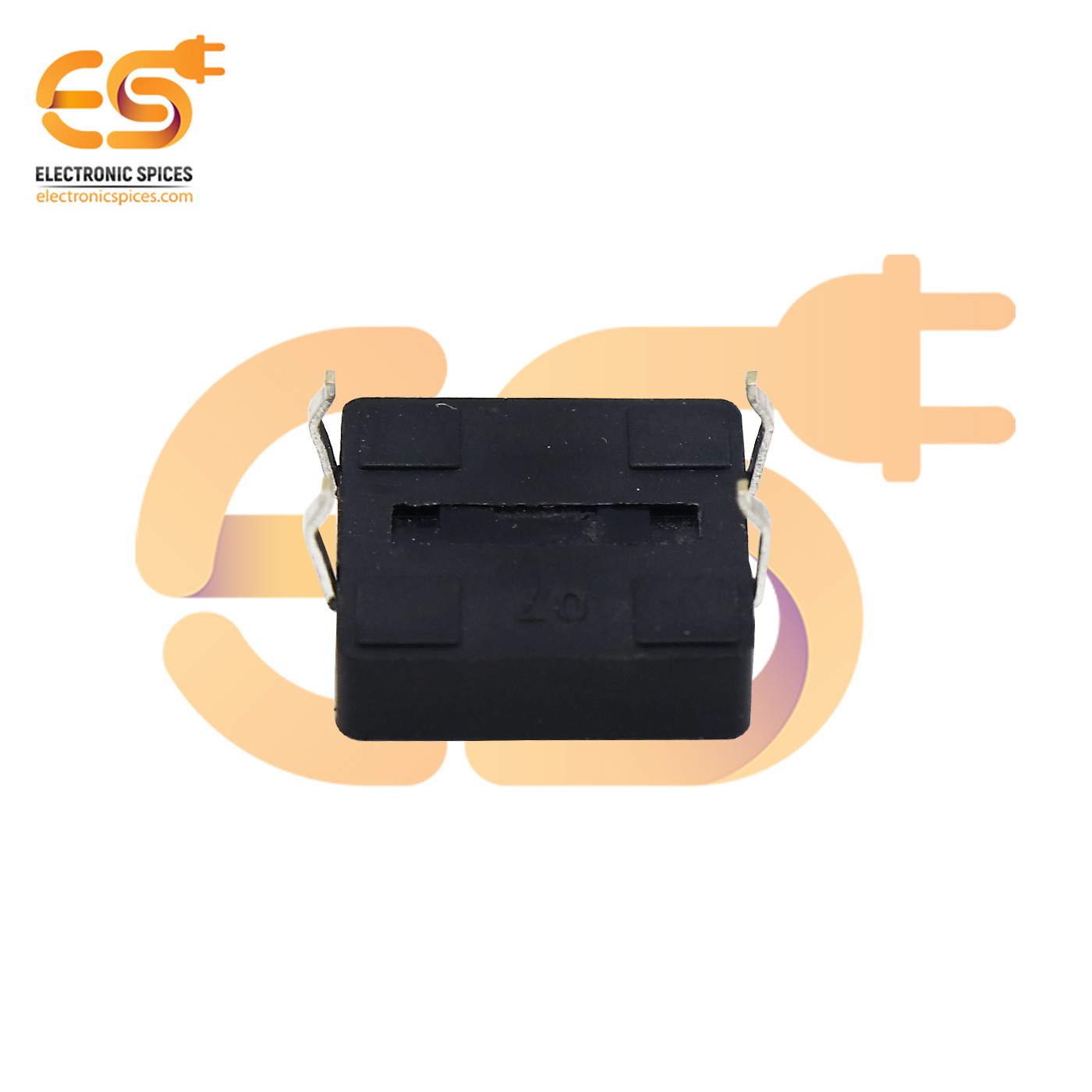 12 X 12 X 5mm Black Color Tactile Momentary Push Button Switch