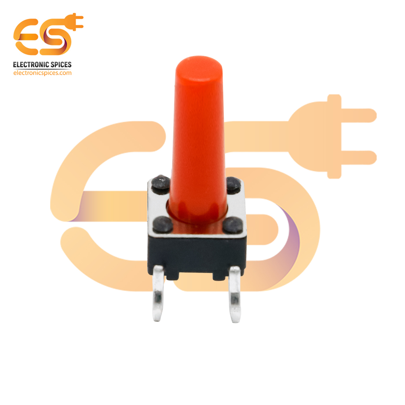 6 X 6 X 20mm Red Color Tactile Momentary Push Button Switches