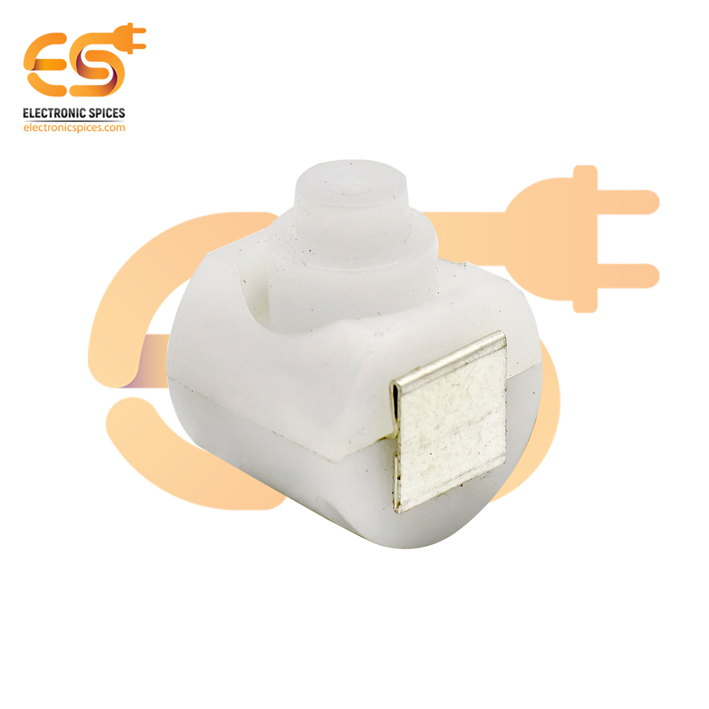 White Color 12mm Length Round Shape 1a 30v Spst Self Locking Tactile Switch