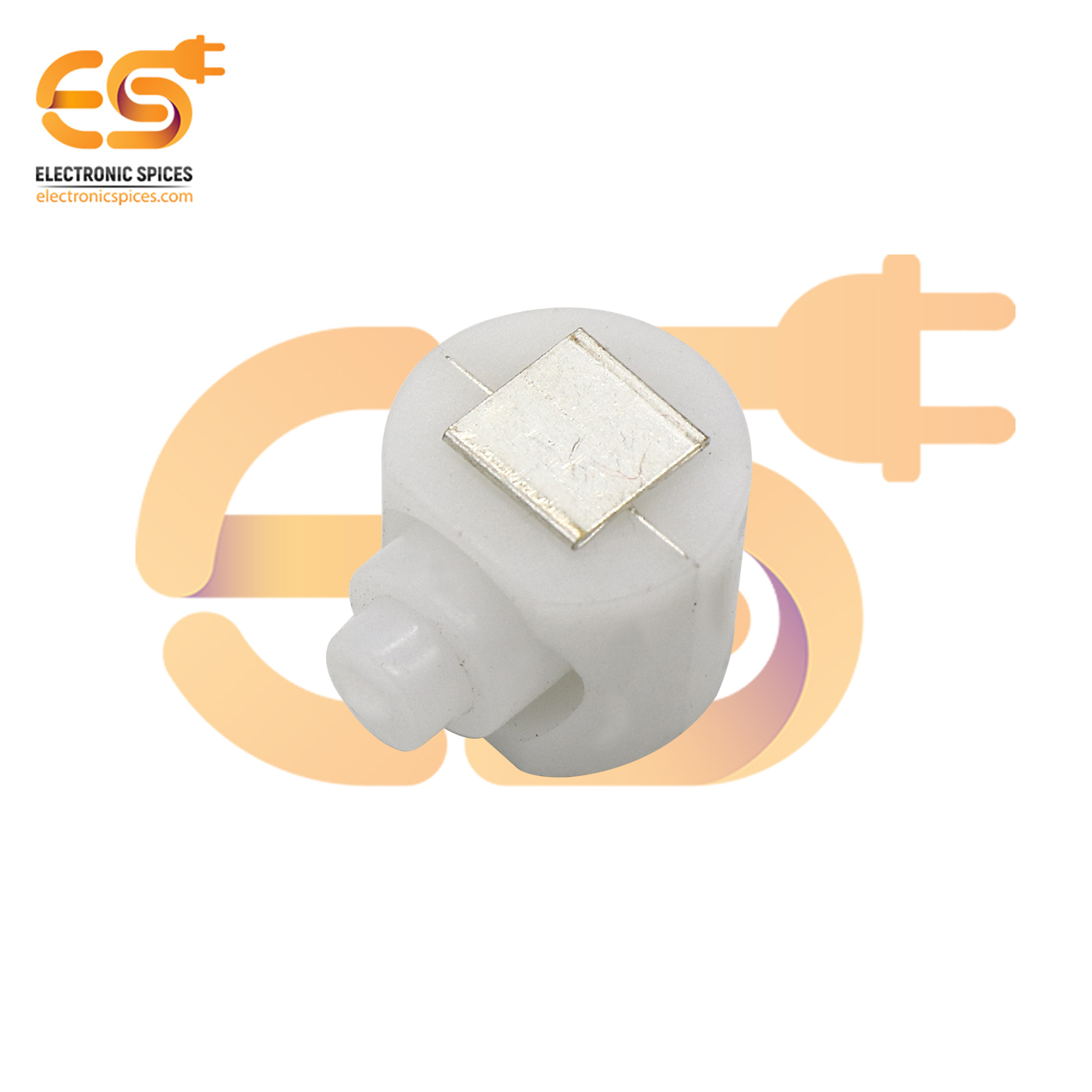White Color 12mm Length Round Shape 1a 30v Spst Self Locking Tactile Switch