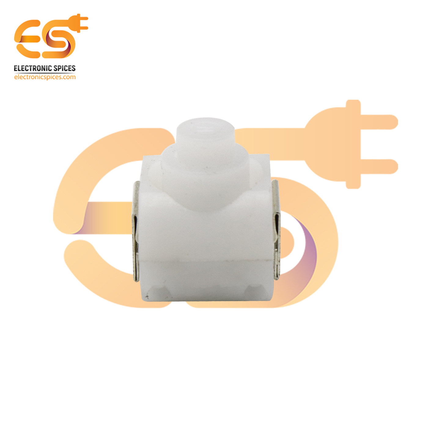 White Color 12mm Length Round Shape 1a 30v Spst Self Locking Tactile Switch