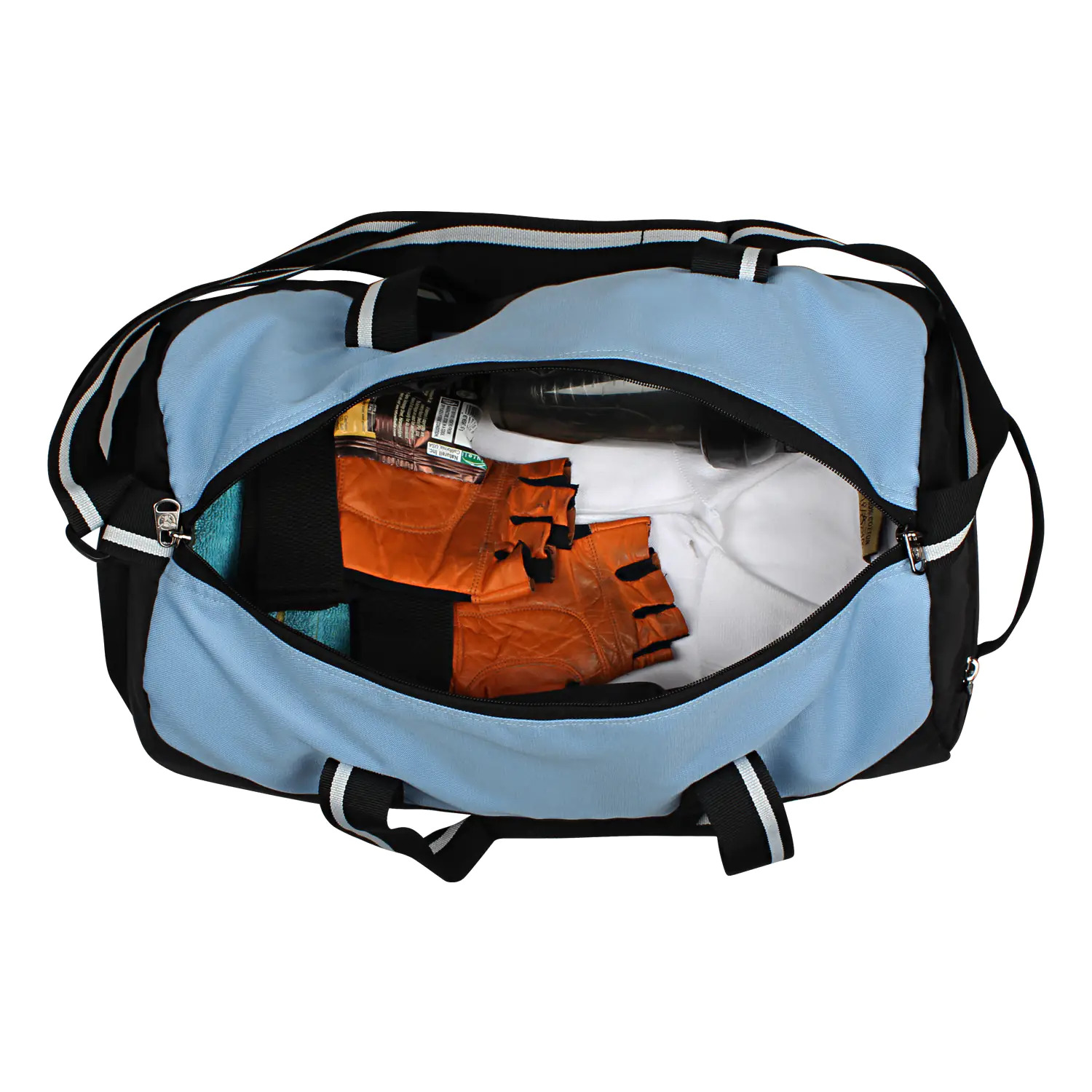 Blue And Black Bolt Duffel Bag