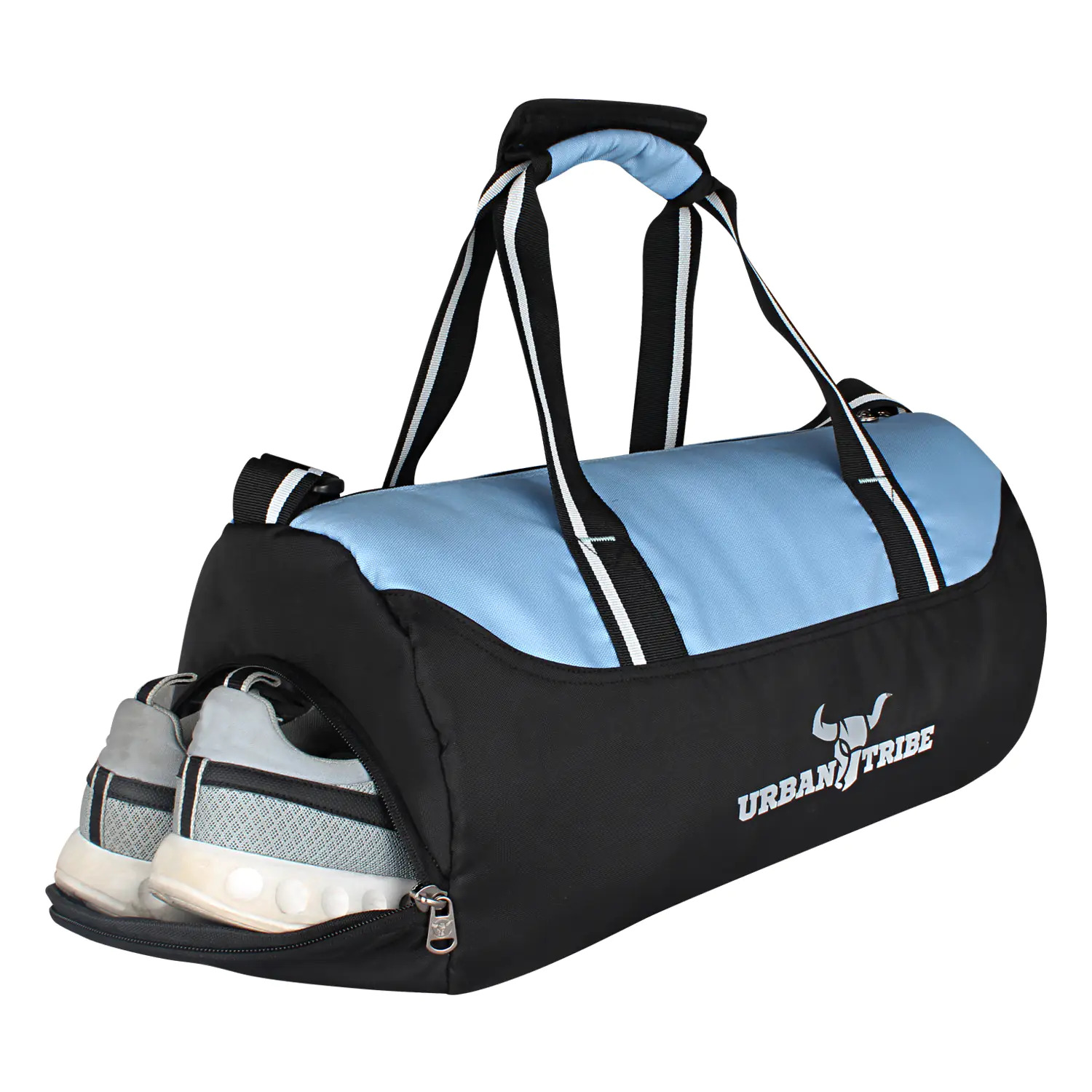 Blue And Black Bolt Duffel Bag