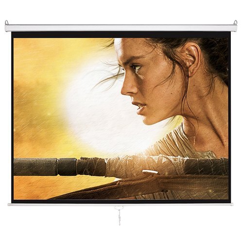 8 Ft X 6 Ft Instalock Projector Screen - Color: White