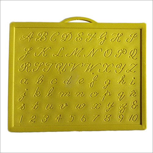 Plastic Writing Slate - High Quality Plastic, Rectangular Shape, Bright Yellow Color | Ideal for Handwriting Improvement, Easy to Clean with Wipes