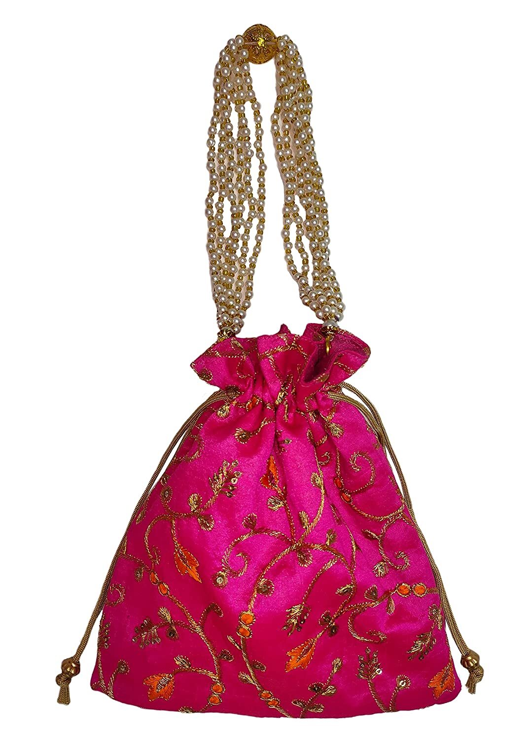 Embellished Silk Potli Bag Silk Potli Purse Bag