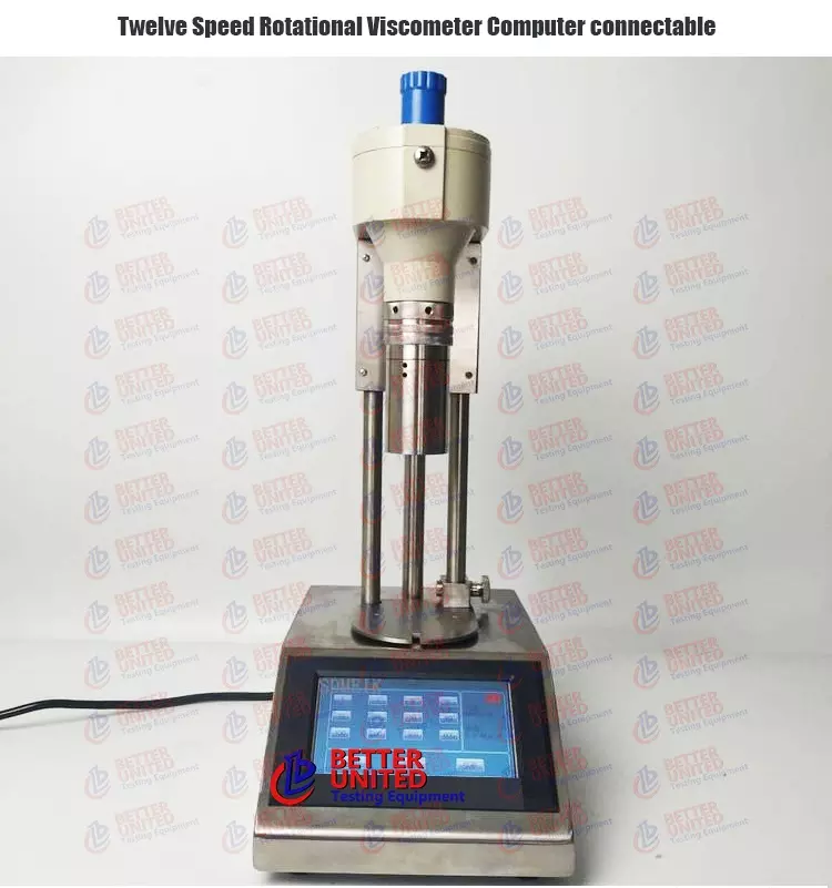 Twelve Speed Rheometer Rotational Viscometer For Calculating The Viscosity Of Pseudo-plastic Fluids