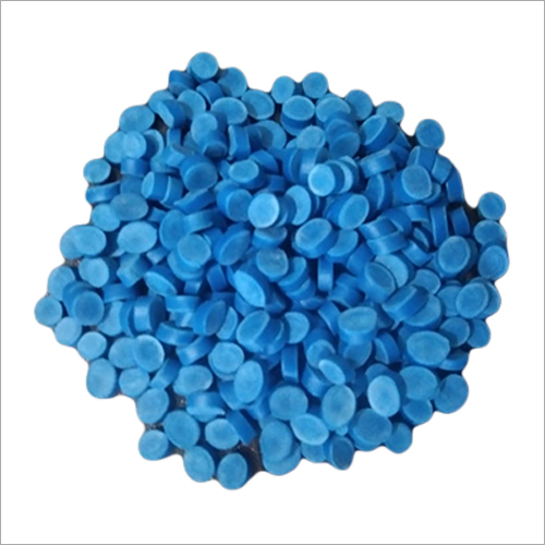 ब्लू पीवीसी राउंड ग्रैन्यूल्स
