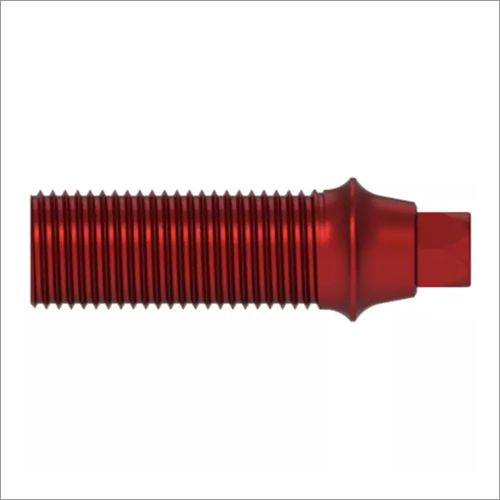 रेड प्लास्टिक सिलेंडर एबटमेंट डेंटल इम्प्लांट और इंटरवेंशनल मटेरियल