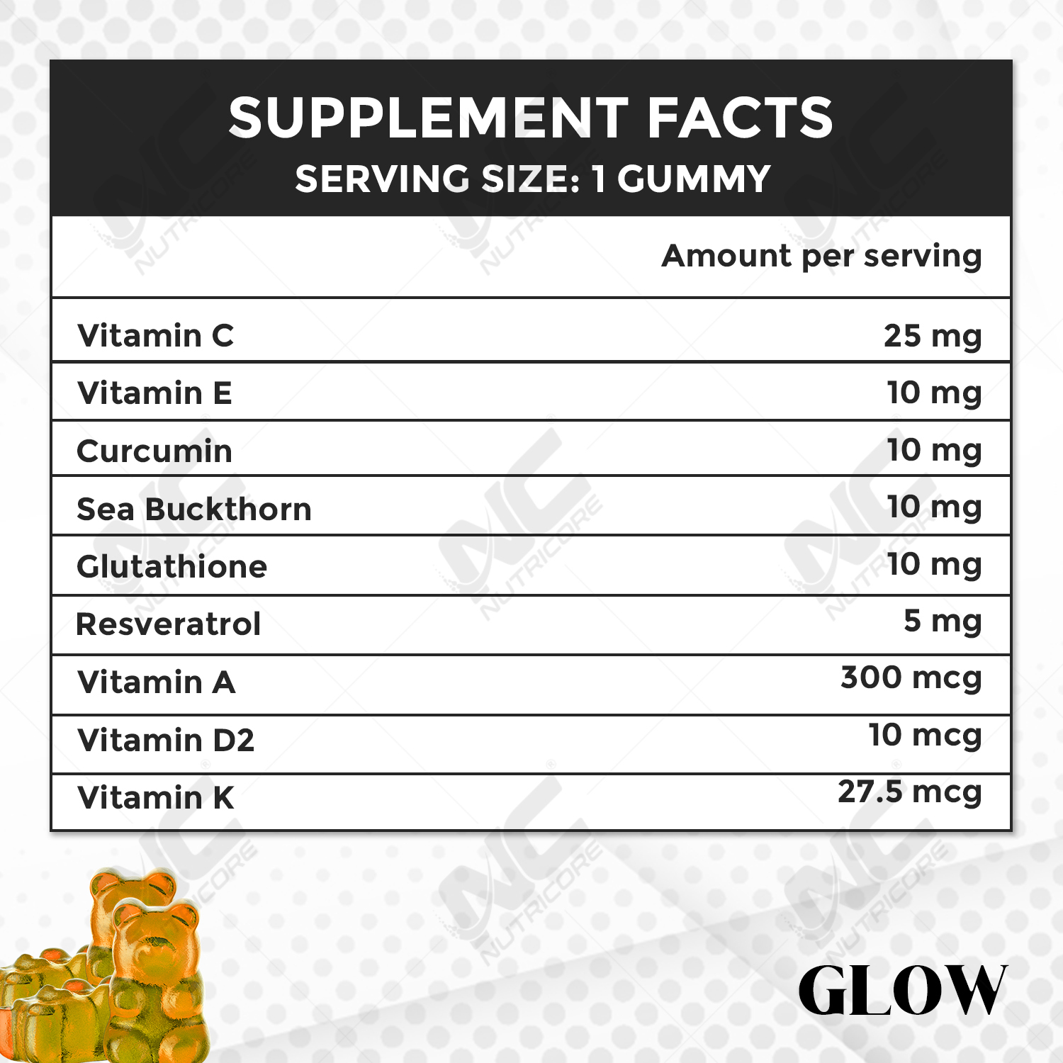 Glow Gummies Efficacy: Promote Nutrition