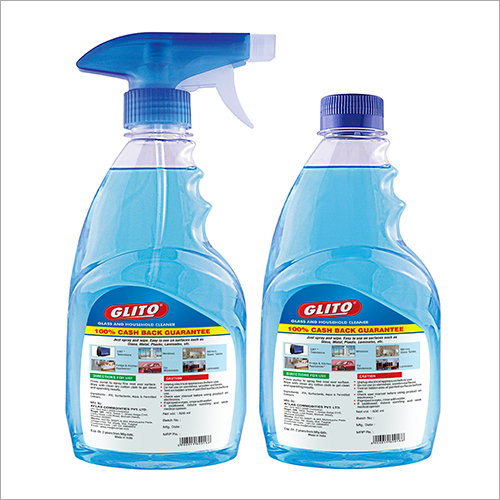 Glass Cleaner 500Ml Bk - Liquid, 500ml Bottle, Blue Color | Ideal for Cleaning Glass, Mirrors, Windows, and Shiny Surfaces with Long Lasting Shine