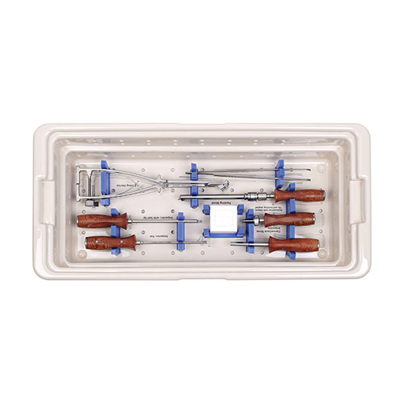 Anterior Cervical Fusion Device Cage Instrument Set - Handle Type: Ergonomic Wooden And Metal Handles