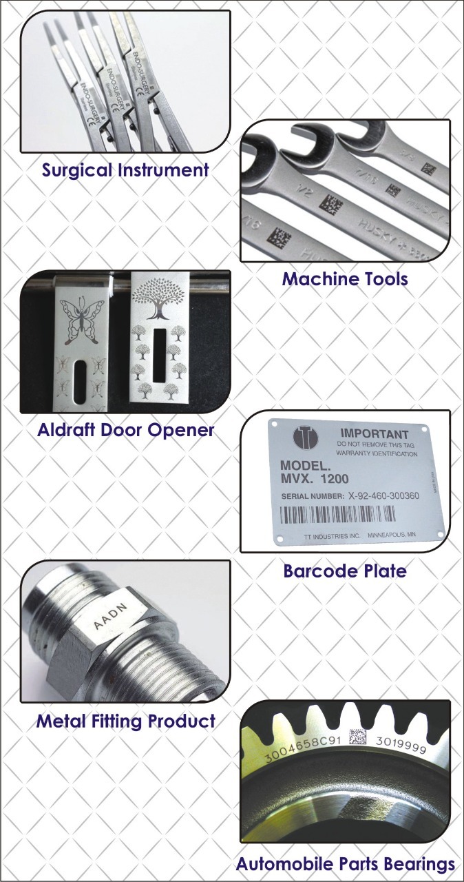 White & Black Portable Laser Marking Machine