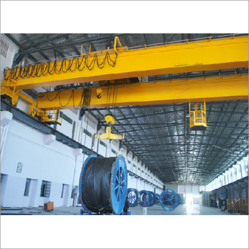Yellow Industrial Overhead Crane