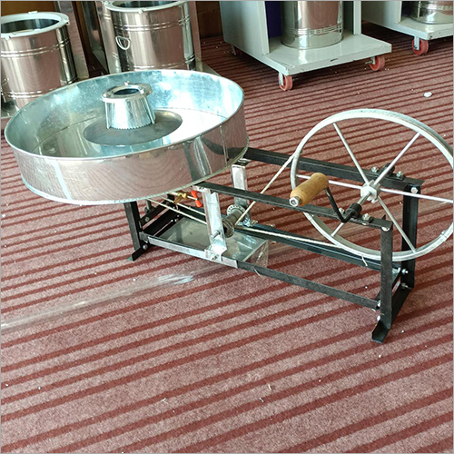 Silver Hand Operated Cotton Candy Machine