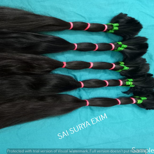 Black Bulk Remy Human Hair Extensions / 100% Virgin Raw Hair !!!!!!