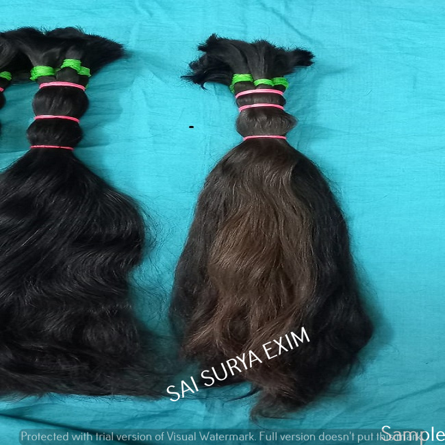 Black Bulk Remy Human Hair Extensions / 100% Virgin Raw Hair !!!!!!