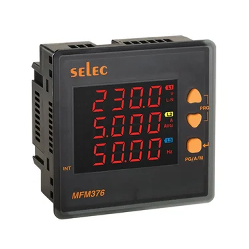 MFM376 Multifunction Meter - Digital Plastic, 240 Volt | Black, 2-Year Warranty, Precise Electrical Parameter Monitoring
