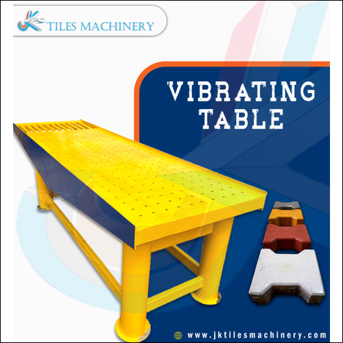Vibrating Table For Paving Tiles - Color: Yellow