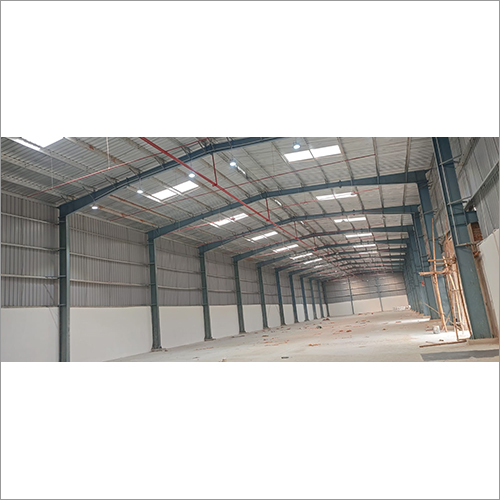 Green-White Industrial Prefabricate Warehouse Shed