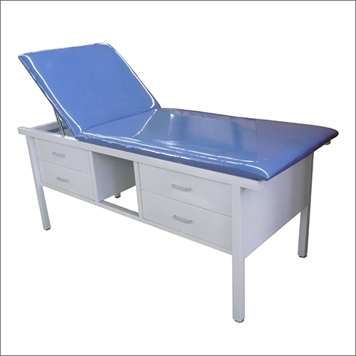 Examination Couch - Iron Frame, Foam and Stainless Steel Material | Eco-Friendly, Durable, Stain Resistant, Waterproof, Foldable, Comfortable for Medical Use