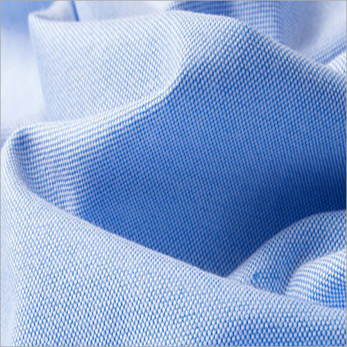 Blue Men Plain Shirt Fabric