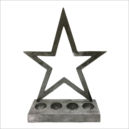 पॉलिशिंग टी लाइट स्टार कैंडल होल्डर