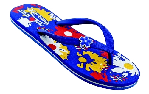Ladies Printed Rubber Slipper