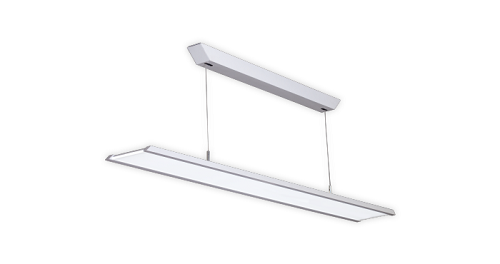 Aslimline X - Aluminum, 1200x150x50mm, 4000K | Contemporary Style, Efficient LEDs, Edge-lit Optics, Energy Saving, Easy Installation, Uniform Lighting