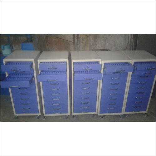 Durable 4 Wheel Ss Column Storage Cabinet