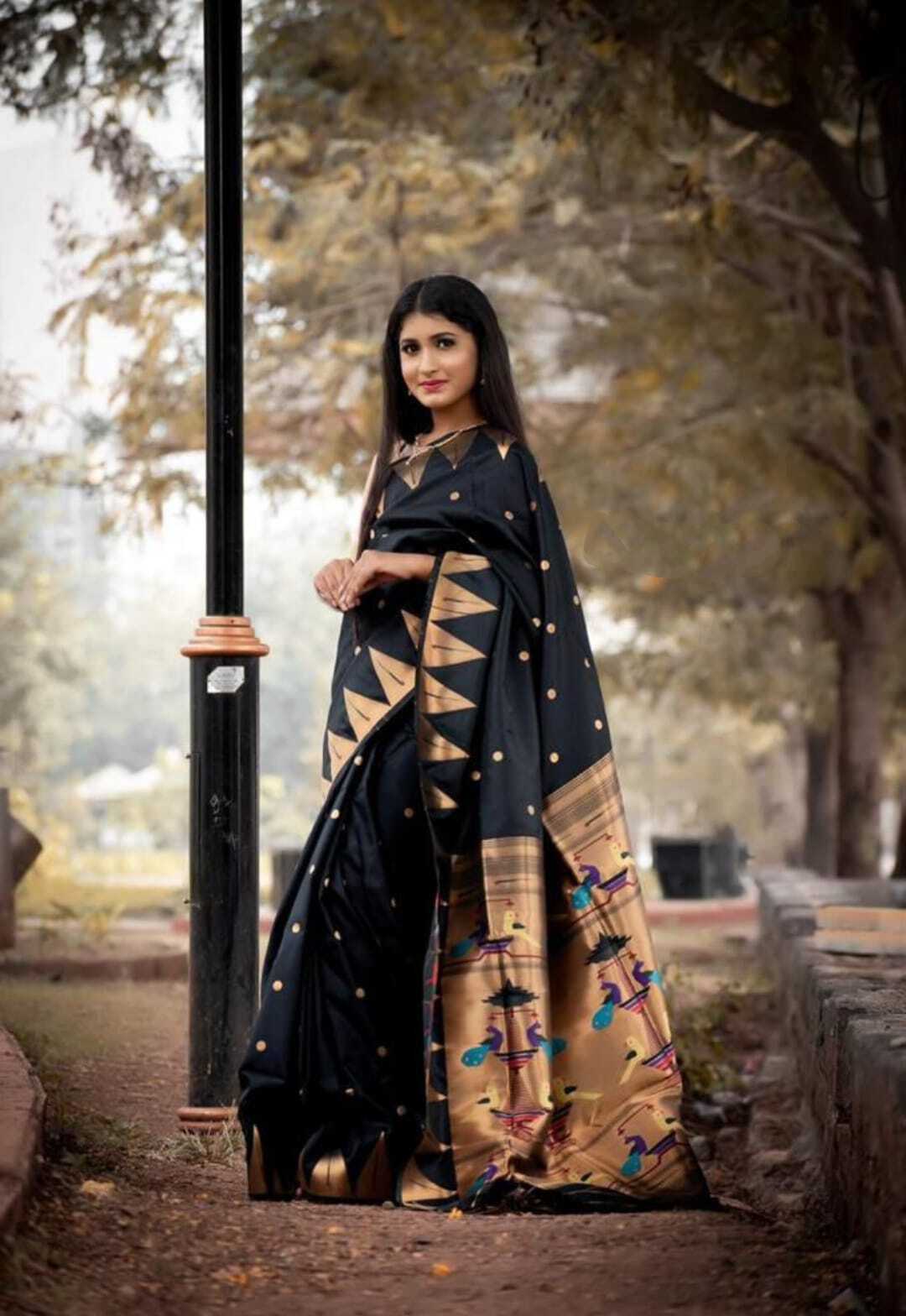 Indian Kajukatri Paithani Saree