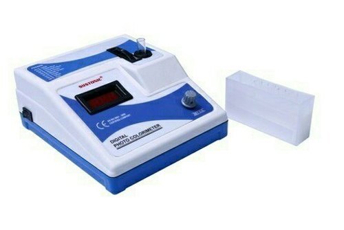 Digital Colorimeter - Plastic, 150 x 120 x 100 mm | AC 220V Power, LCD Display, ± 0.5% Accuracy, Long Life Photo Diode Detector