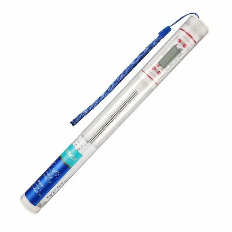 Food Thermometer - Stainless Steel Probe, Pen-type Design | Digital Display, -50~+300â°c Range, Battery Powered, Accuracy +/-1â°c For Liquids And Foods