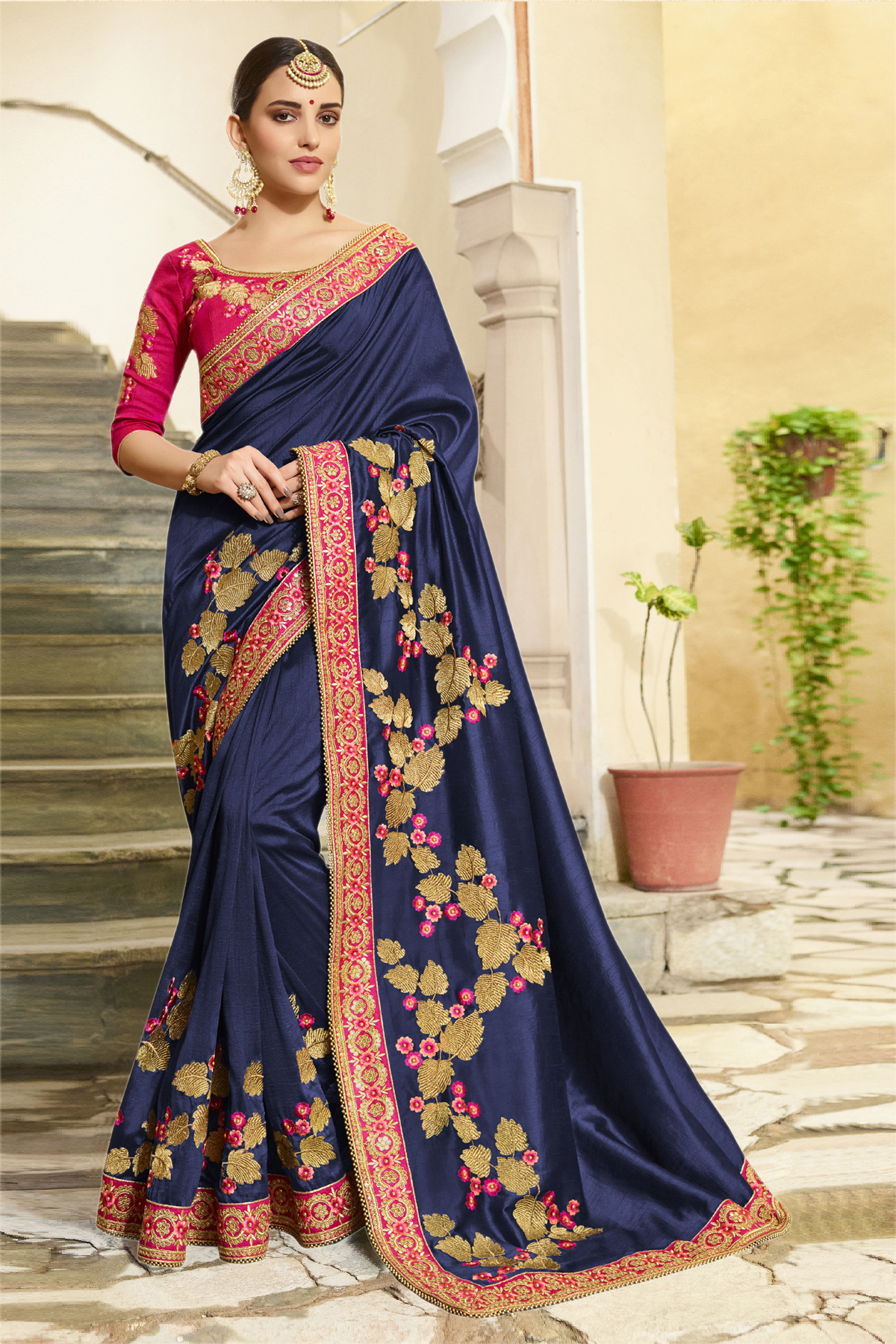 Indian Exlclusive Designer Party Wear Embroidery Women Saree