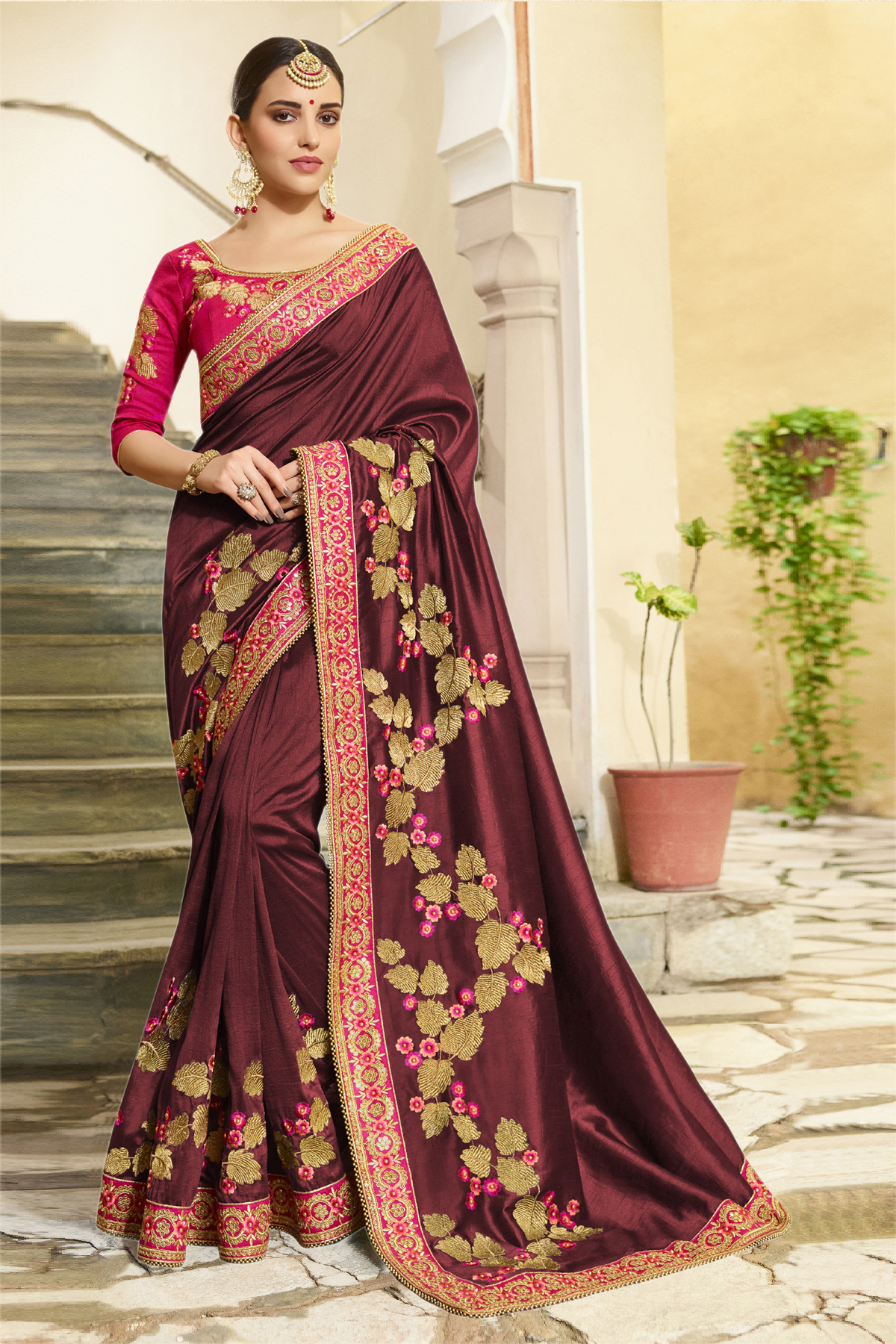 Indian Exlclusive Designer Party Wear Embroidery Women Saree