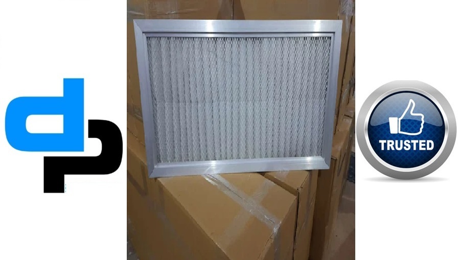 Ahu Pre Filter - Galvanised Steel/aluminium Box Frame, Synthetic Non Woven Media | High Efficiency G3/g4 Filtration, Washable, Fire Retardant, Durable Performance