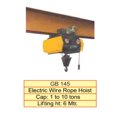 Electric Wire Rope Hoist - Application: Warehouse