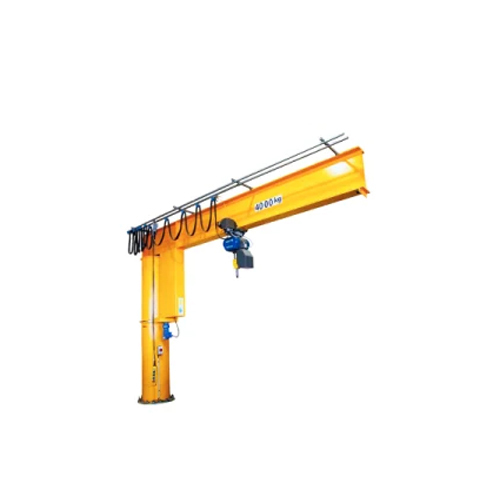 JIB Crane - Mild Steel, 1000-5000 Lifting Capacity, Yellow Color - New Condition, Emergency Stop, Cabin Control, Limit Switch