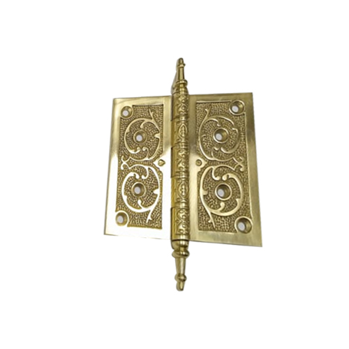 Solid Brass Steeple Decorative Hinge Size: 5 Inch