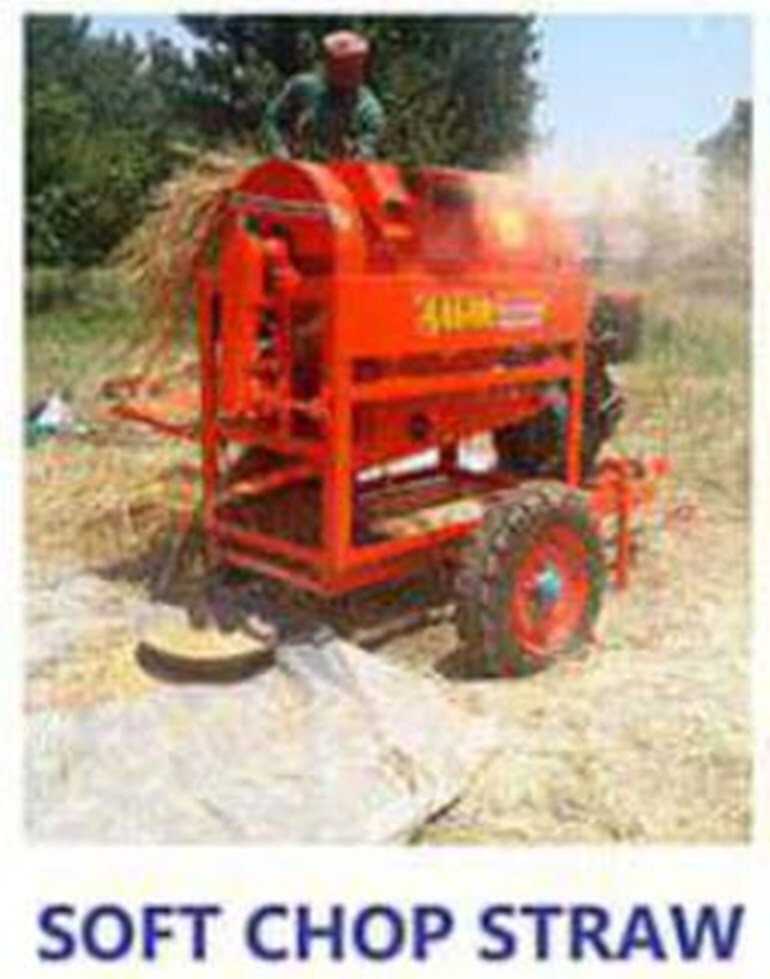 Red Multicrop Thresher Engine Model