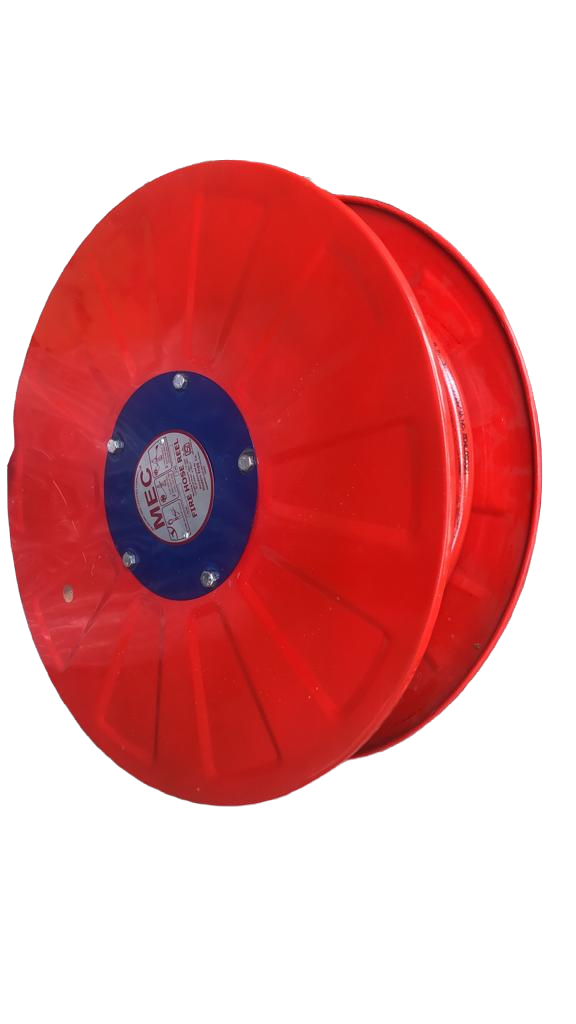 Hose Reel - Aluminium Construction, Max Pipe Length 30 M, Red Color, Bis Approved | Durable, Portable, Quick Deployment, Reliable For Firefighting Applications