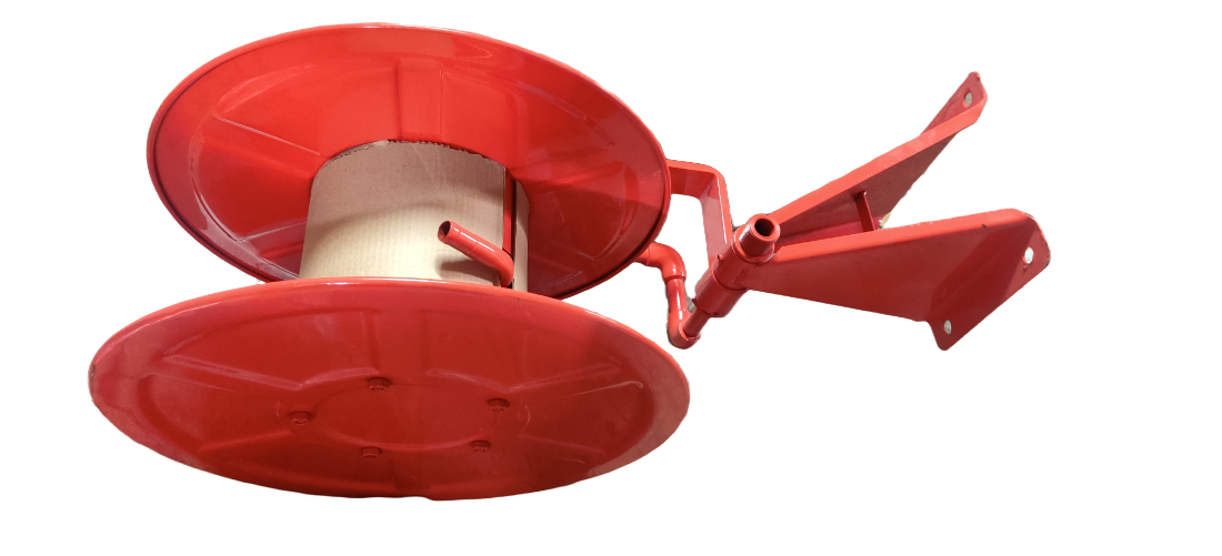Hose Reel - Aluminium Construction, Max Pipe Length 30 M, Red Color, Bis Approved | Durable, Portable, Quick Deployment, Reliable For Firefighting Applications