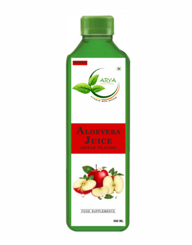 Alovera Apple Juice - 500ML Herbal Juice, Pure Inner Leaf Aloe Vera Gel, Cranberry Infusion, Supports Digestive & Immune Health