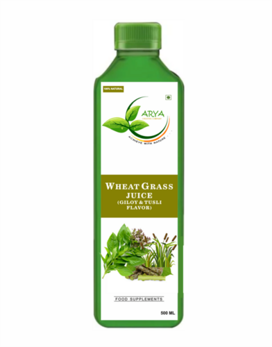 WHEATGRASS JUICE GILOY TULSI FLAVOR - 500ml Bottle | Natural Energy Source, Aids Digestion, Supports Weight Management, Enhances Immunity