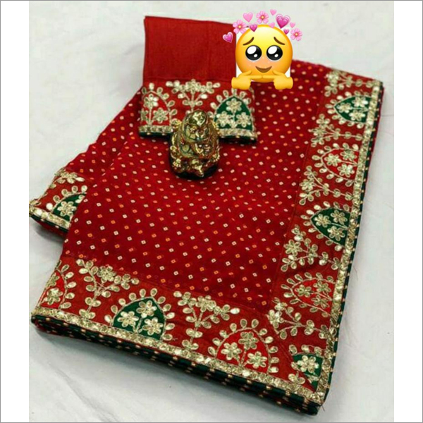 Dot Bandhani Saree